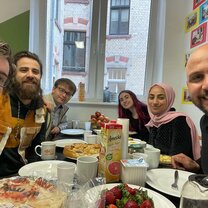 Breakfast at the center